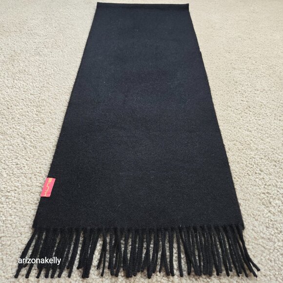 NWOT Royal Alpaca Scarf {{{{SOFT & LUX}}}} Black - Picture 5 of 13